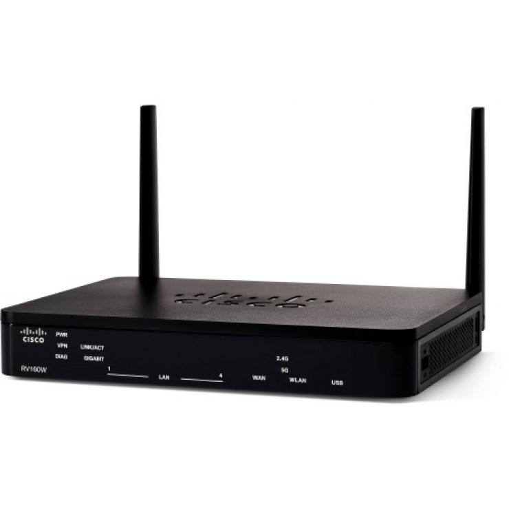 Cisco RV160W 2 Antenna VPN Router (Black) - Friends IT Solutions
